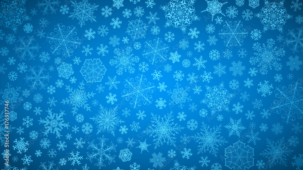 Background of snowflakes Background of snowflakes