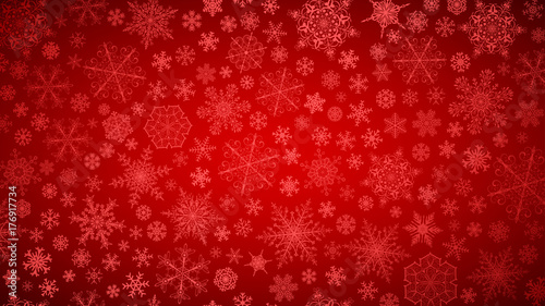 Background of snowflakes