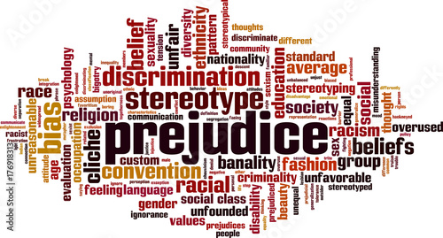 Prejudice word cloud