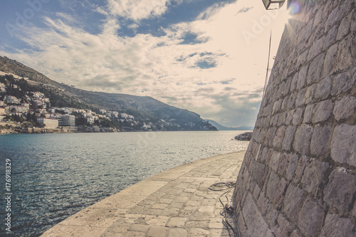 Pathway by the sea,  Dubrovnik