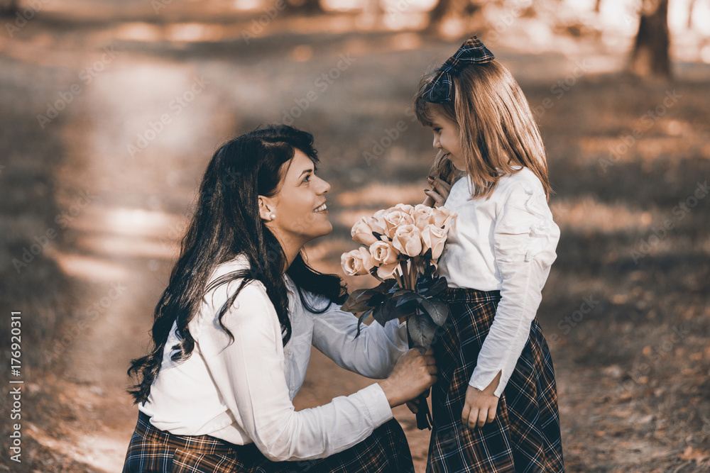 Fototapeta premium Love between mother and daughter