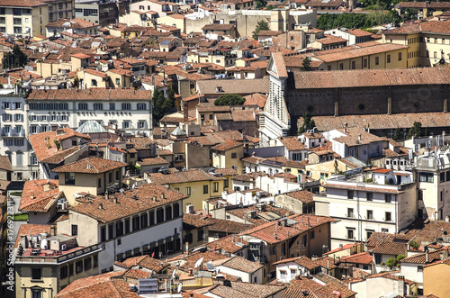 Italian red roofs in Florence, Tuscany, Italy. © Mariana Ianovska