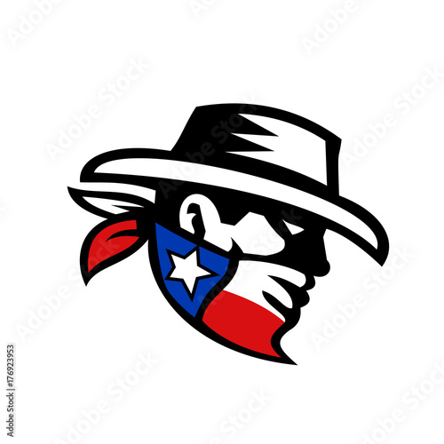Texas Bandit Cowboy Side Retro