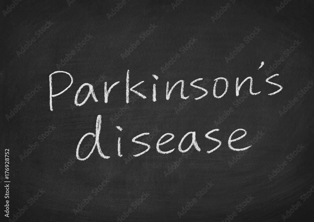 Obraz premium parkinson's disease concept words on a blackboard background