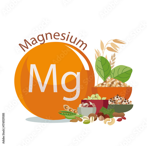 Magnesium in food.