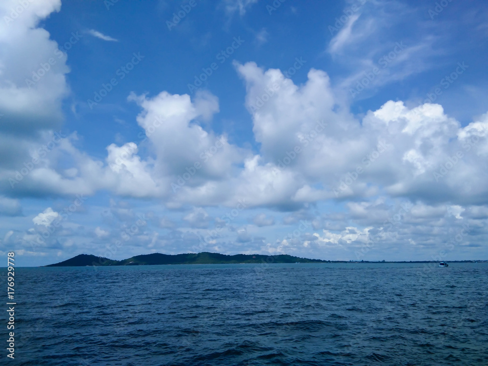 Sea and blue sky