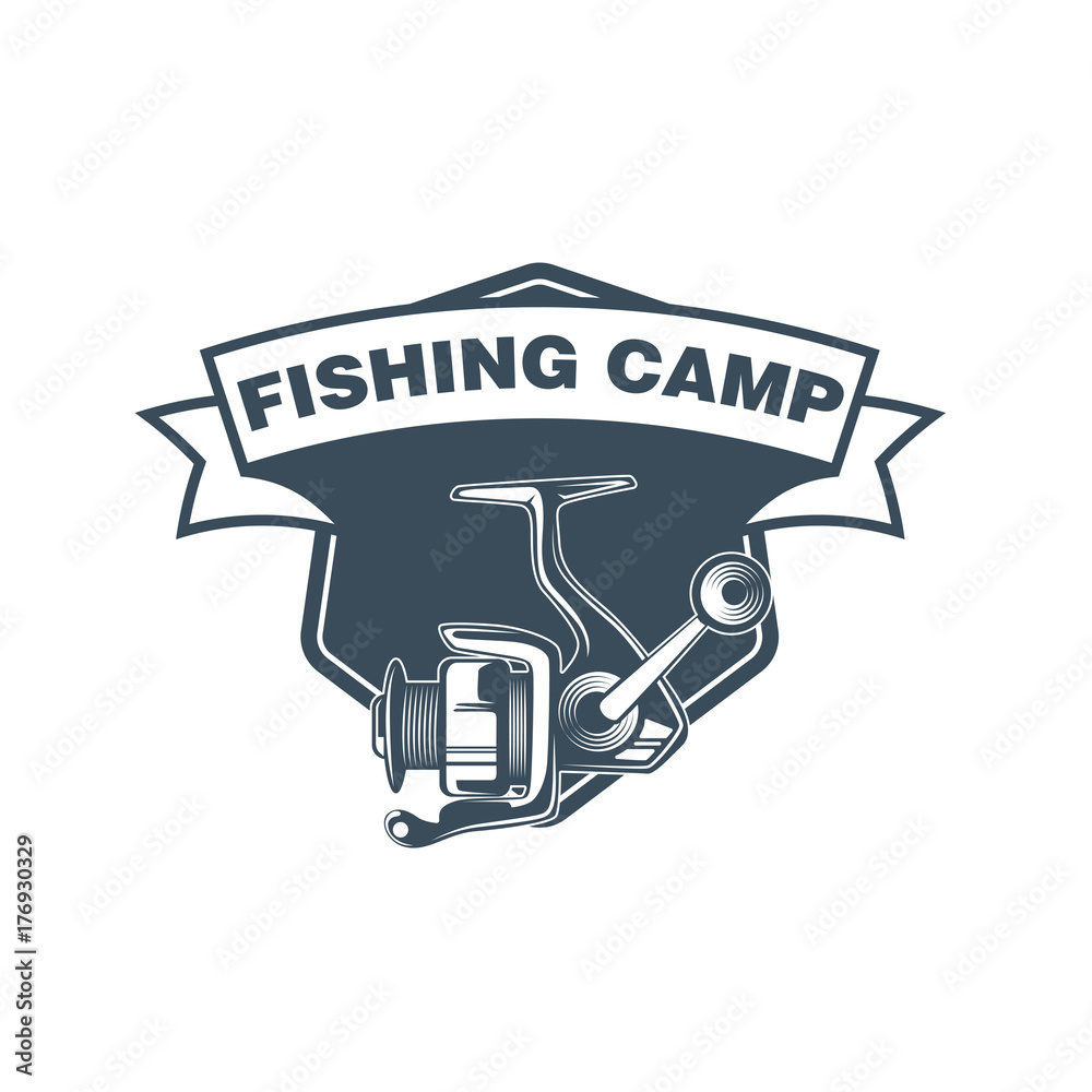 Fishing badge template Fishing badge template