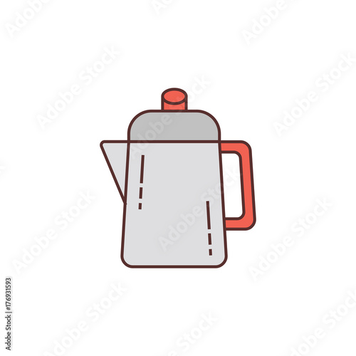 Coffee maker icon vector logo illustration