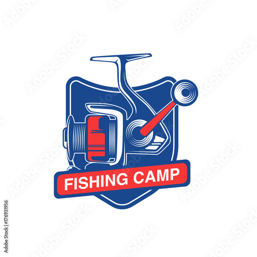 Fishing badge template