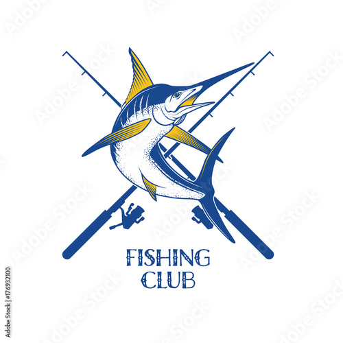 Fishing badge template