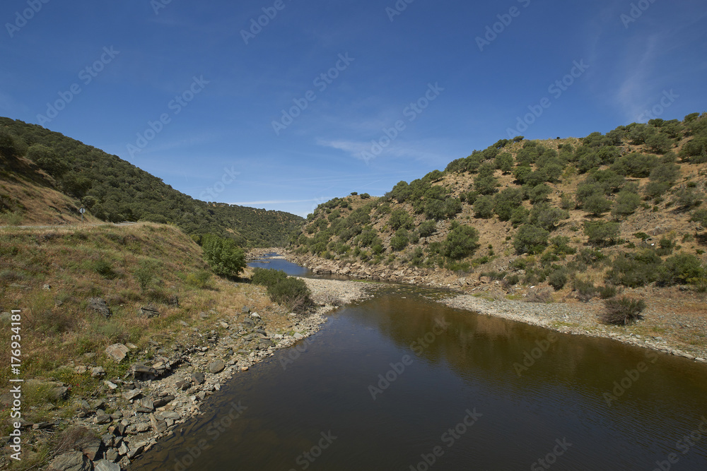 Landscape in extremadura, spain