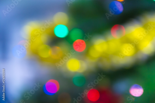 Blurred bright New Year's background