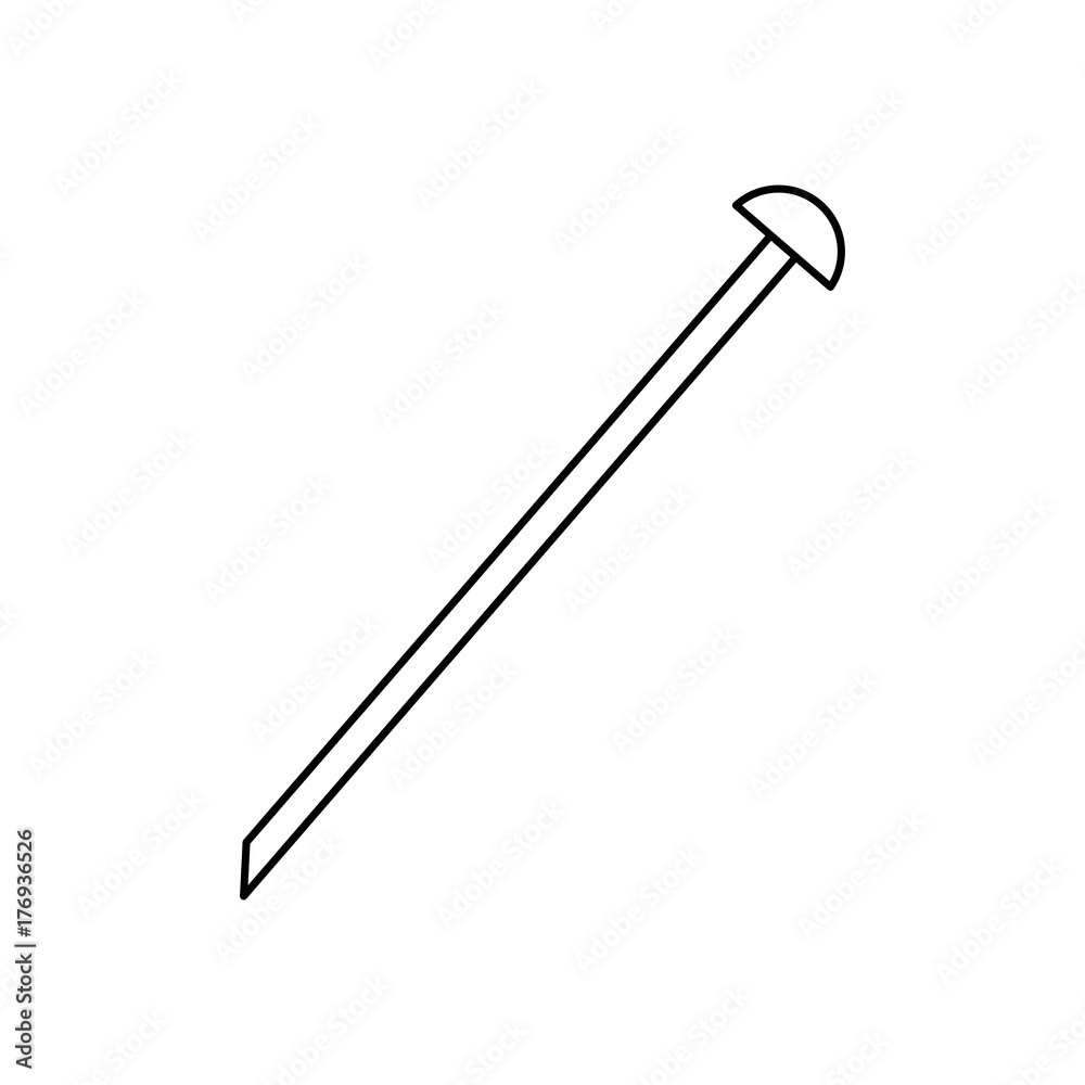 iron nail vector iilustration iron nail vector iilustration