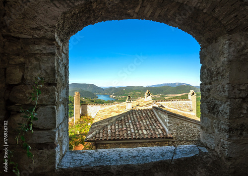 Labro (Italy) - In province of Rieti, Labro is a very nice little medieval stone town over the Piediluco lake, in Lazio region, the border with Umbria region