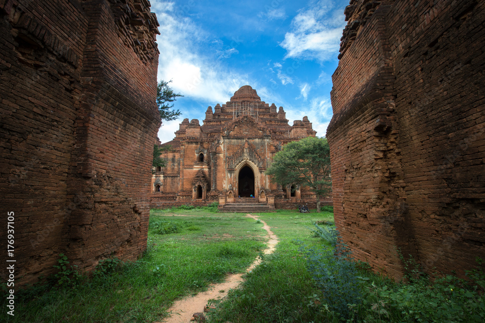 Landscape view with the old temples of Bagan, Myanmar (Burma)