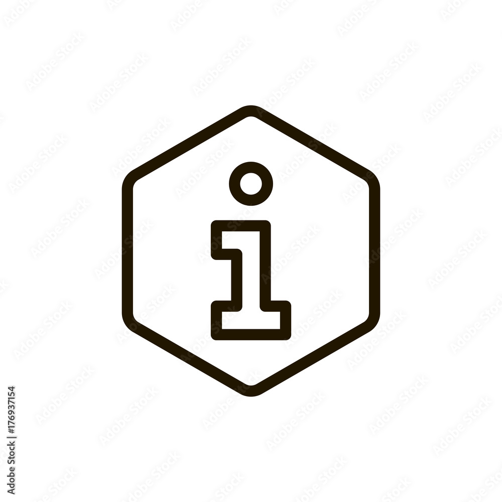 Information icon flat icon. Information icon flat icon.