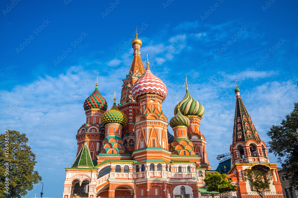 Basil's cathedral at Red square in Moscow Basil's cathedral at Red square in Moscow