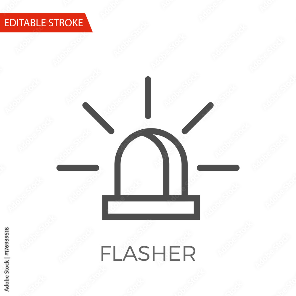 Flasher Vector Icon Flasher Vector Icon