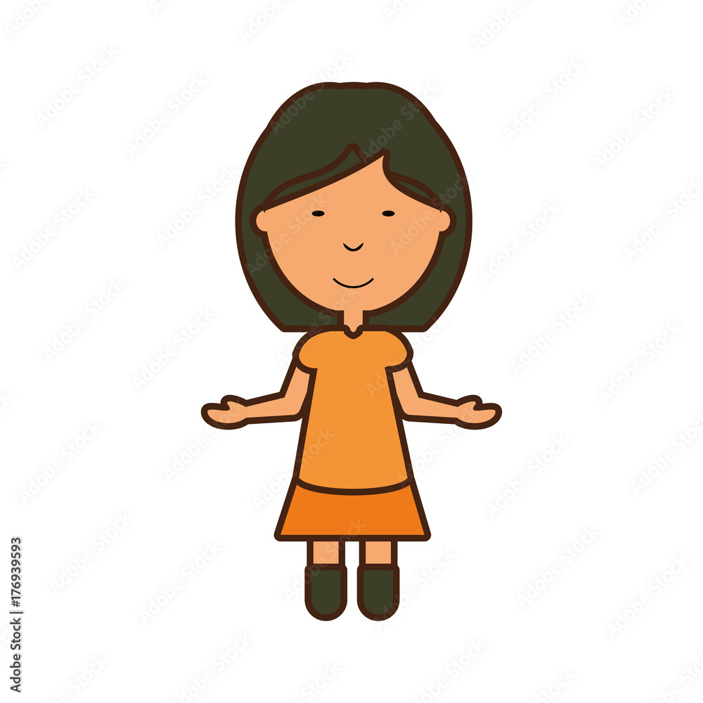 cartoon girl icon