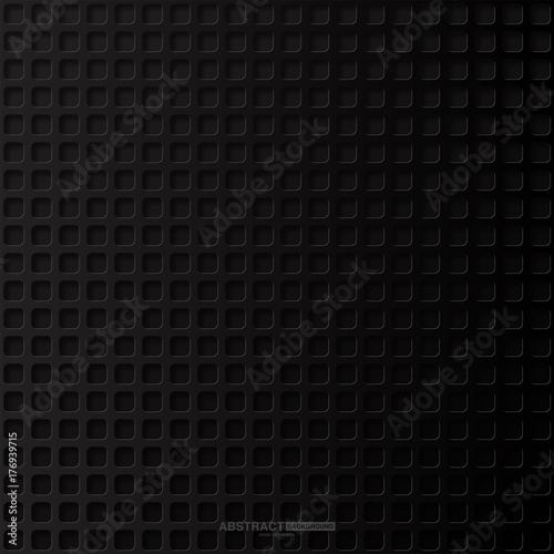 Black abstract background with dark concept.Vector Illustration.