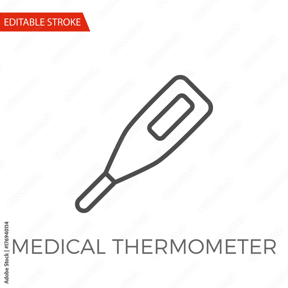 Medical Thermometer Vector Icon Medical Thermometer Vector Icon