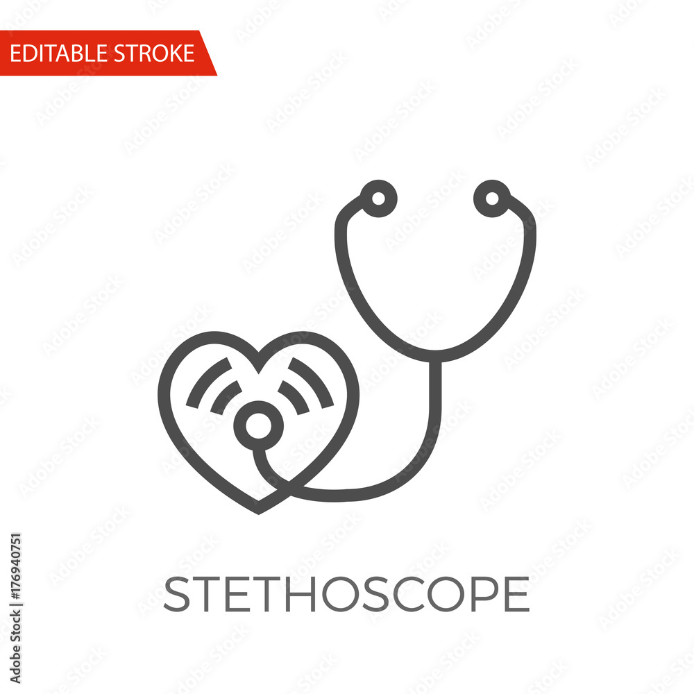 Stethoscope Vector Icon Stethoscope Vector Icon