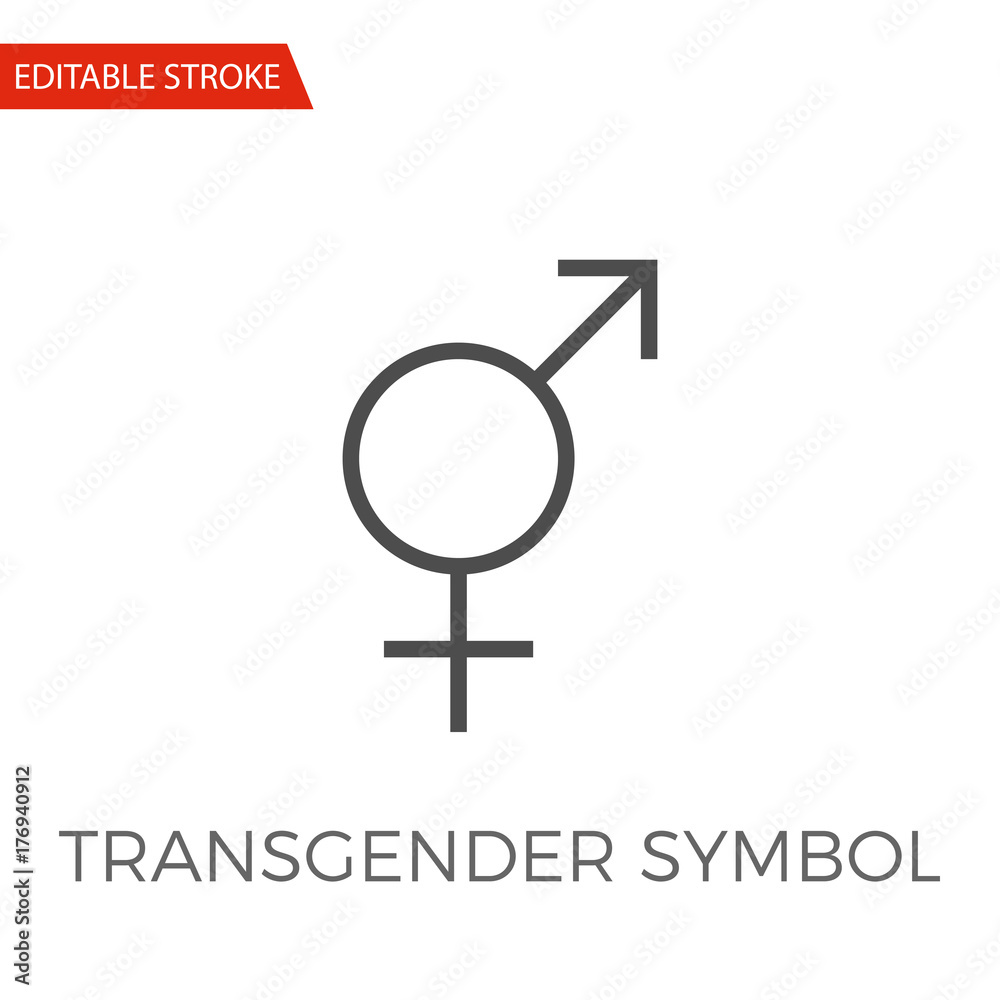 Transgender Symbol Vector Icon Transgender Symbol Vector Icon
