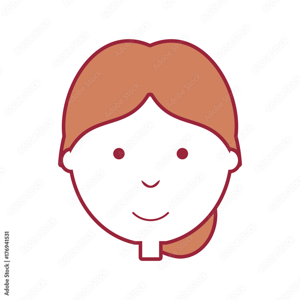 cartoon girl face icon over white background colorful design vector illustration cartoon girl face icon over white background colorful design vector illustration