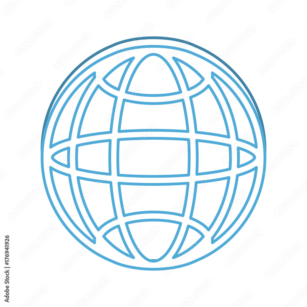 global sphere icon over white background vector illustration global sphere icon over white background vector illustration