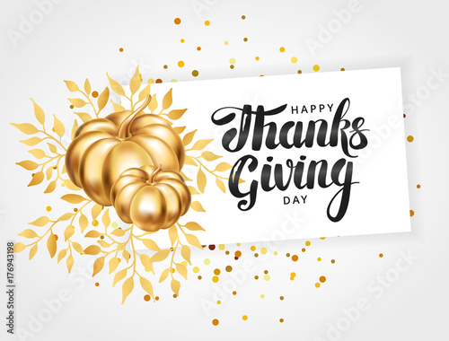 Happy thanksgiving day greeting card