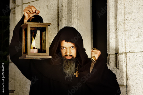 Canvas-taulu Evil monk