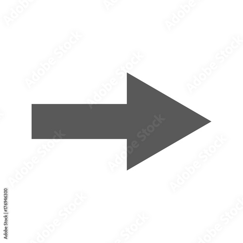 Free Download Arrow Icon in trendy simple style isolated on white - GFXLoad