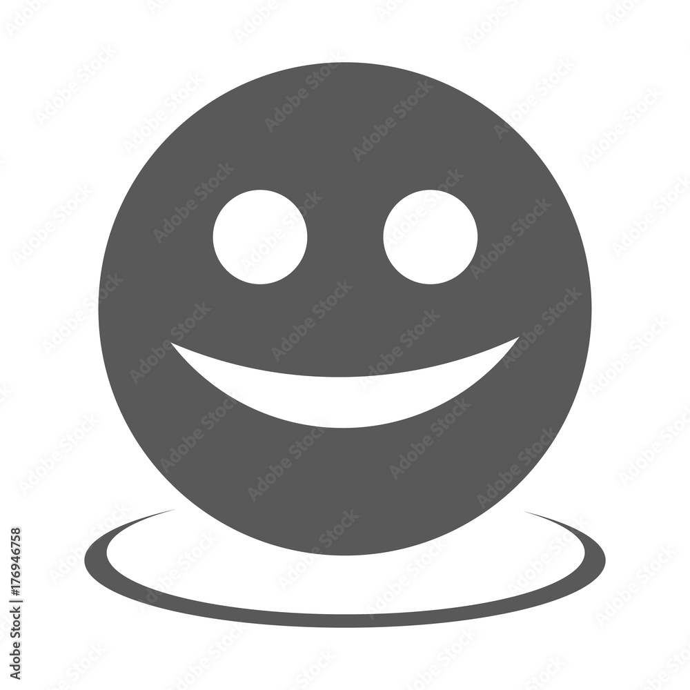 Obraz premium Smile icon vector simple