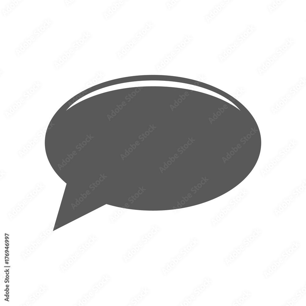 Chat icon vector simple Chat icon vector simple