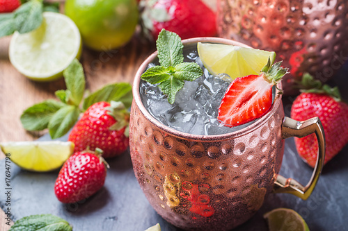 Photography Moscow mule cocktail