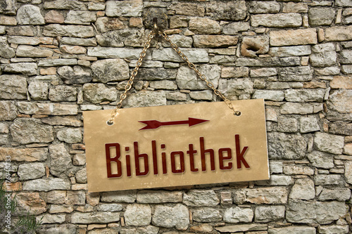 Schild 235 - Bibliothek