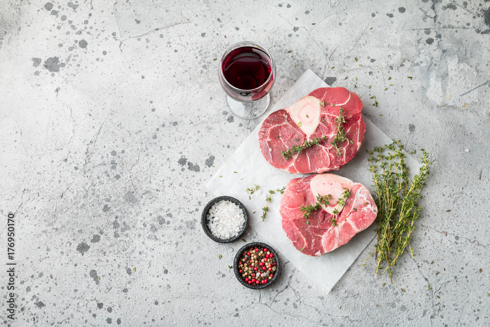 Φωτογραφία Fresh veal shank slices