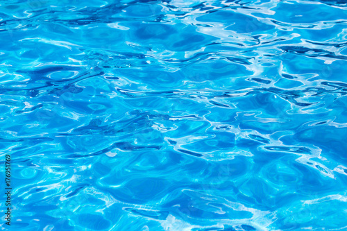 The smooth water in the pool as a background