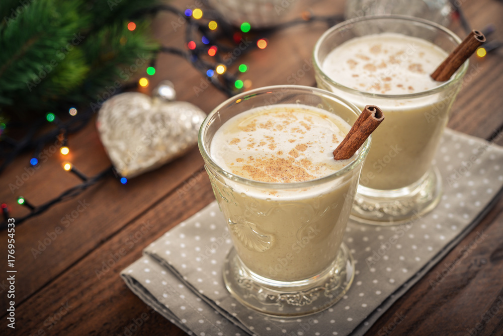 Traditional christmas drink eggnog Traditional christmas drink eggnog