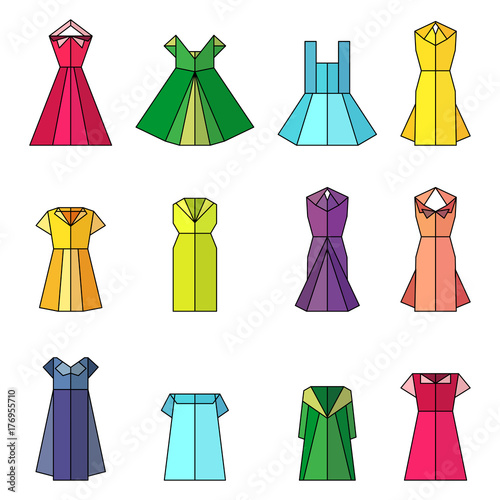 dress women origami