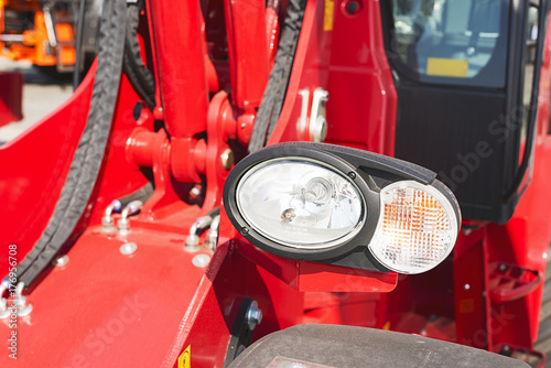 Lights of an industrial machine.