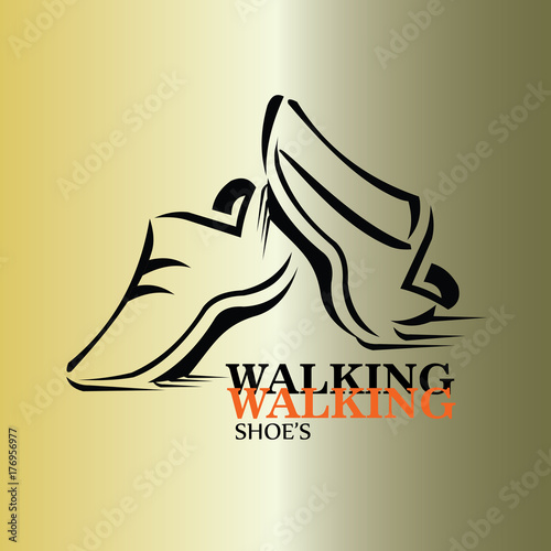 Sport shoe symbol, icon or logo