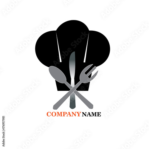 Food service vector logo design template