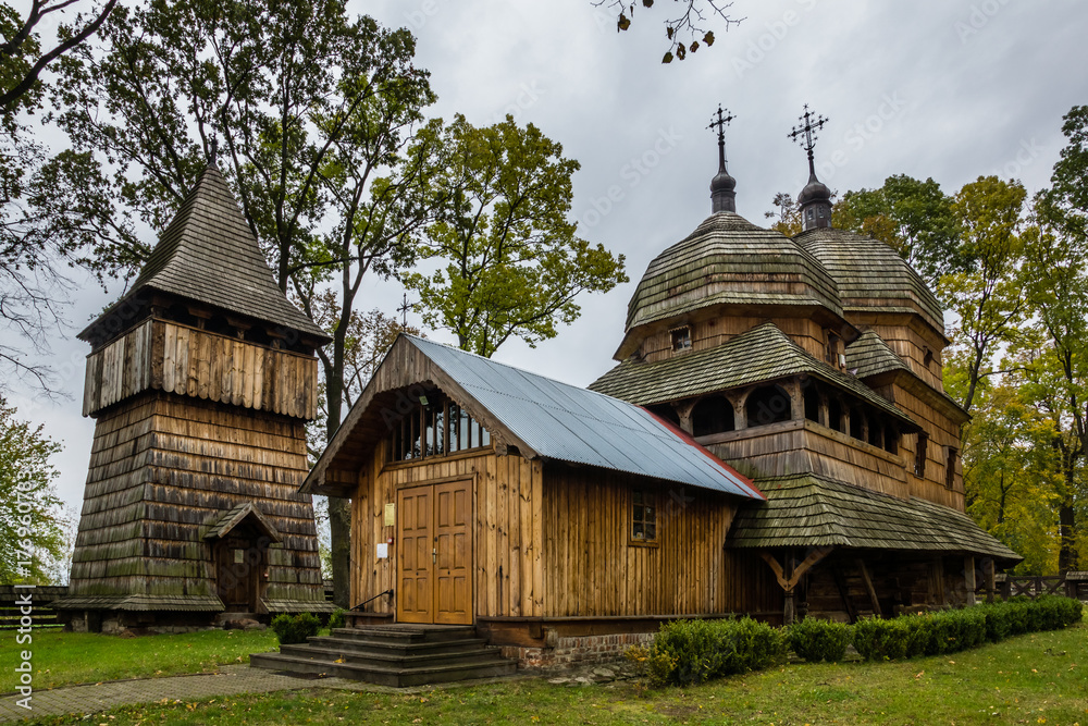 Wooden orthodox church of the Nativity of the Most Holy Mother in Chotyniec, Podkarpackie, Poland Wooden orthodox church of the Nativity of the Most Holy Mother in Chotyniec, Podkarpackie, Poland