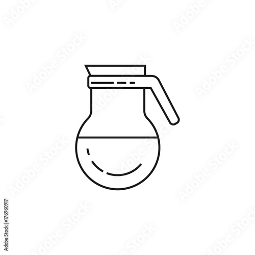 Fototapeta Naklejka Na Ścianę i Meble -  Coffee maker icon logo design illustration