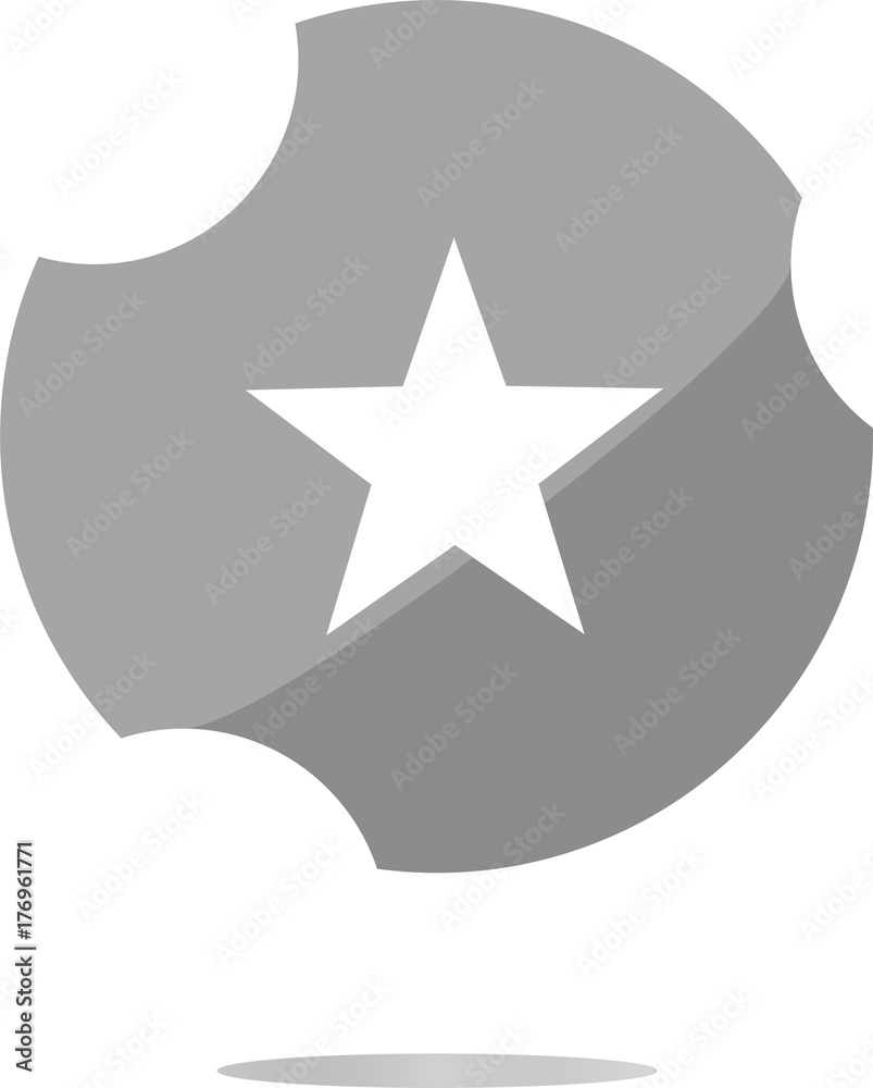 star on web icon, web button isolated on white background star on web icon, web button isolated on white background