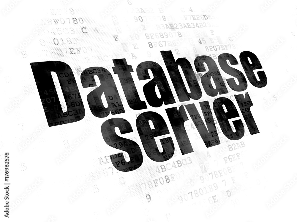 Software concept: Database Server on Digital background