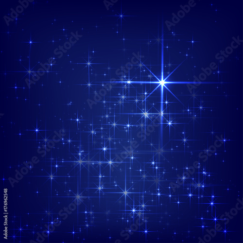 Blue Twinkle Background