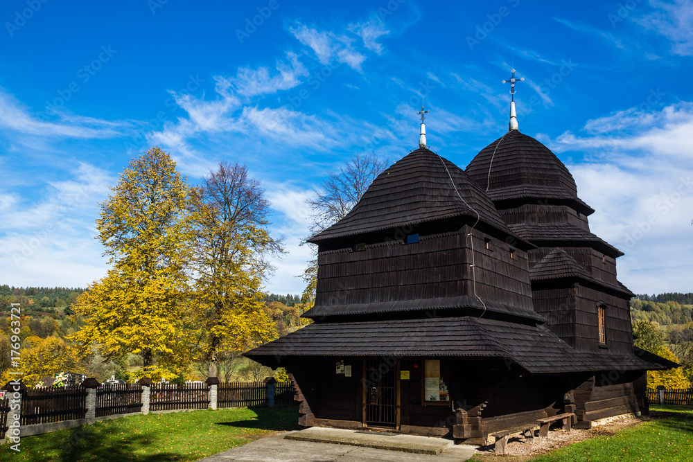 Former Orthodox Church of the Protection of the Mother of God in Rownia village, Bieszczady, Poland Former Orthodox Church of the Protection of the Mother of God in Rownia village, Bieszczady, Poland