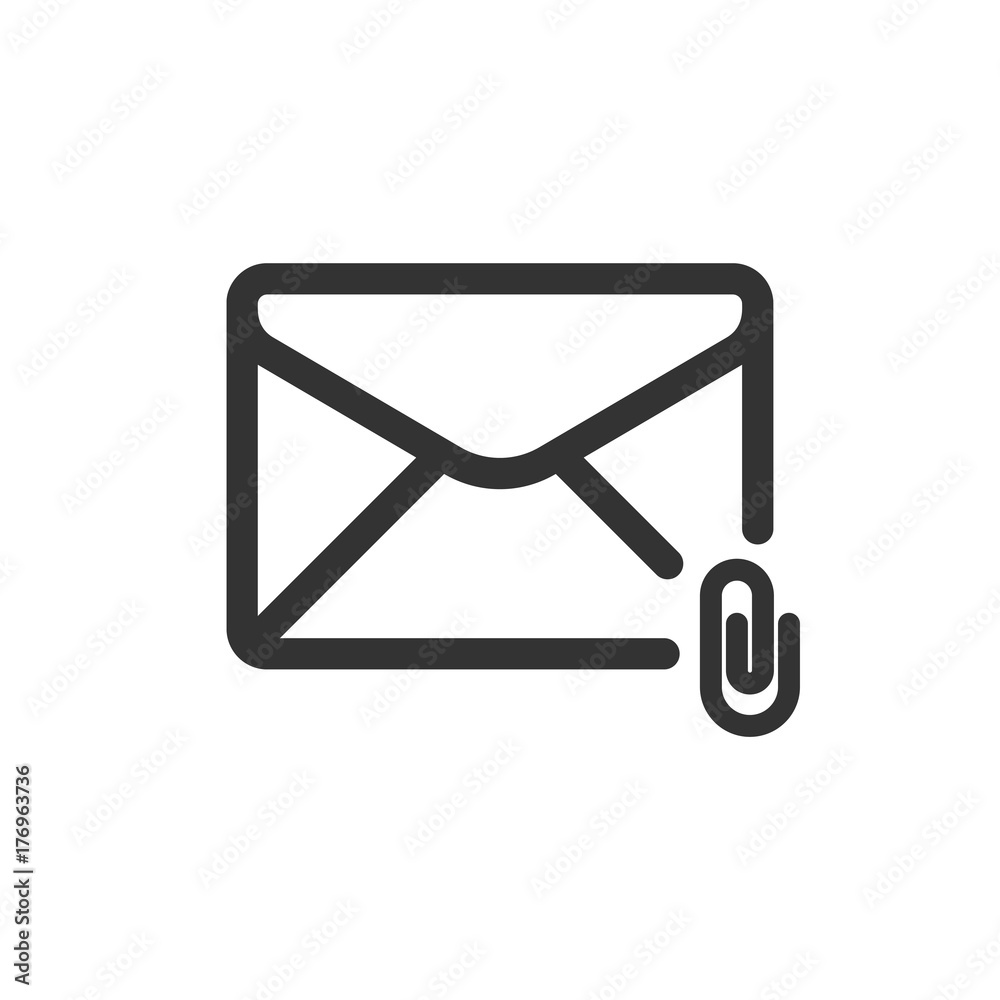 Email 01 Line - Attachment Mail Icon Email 01 Line - Attachment Mail Icon